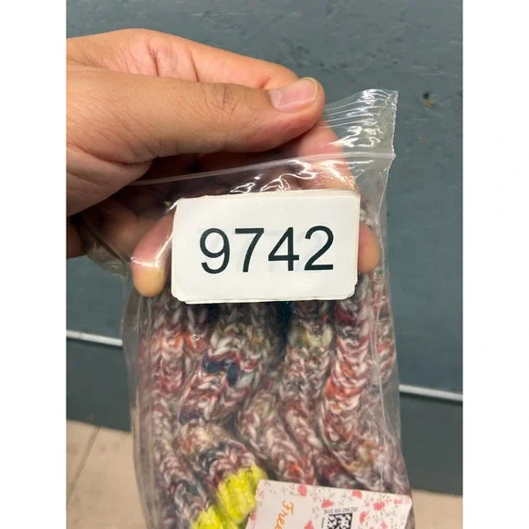 Free People Cardigan Women’s Multi Knit Wool Blend Pullover Neon Trim XS NWT